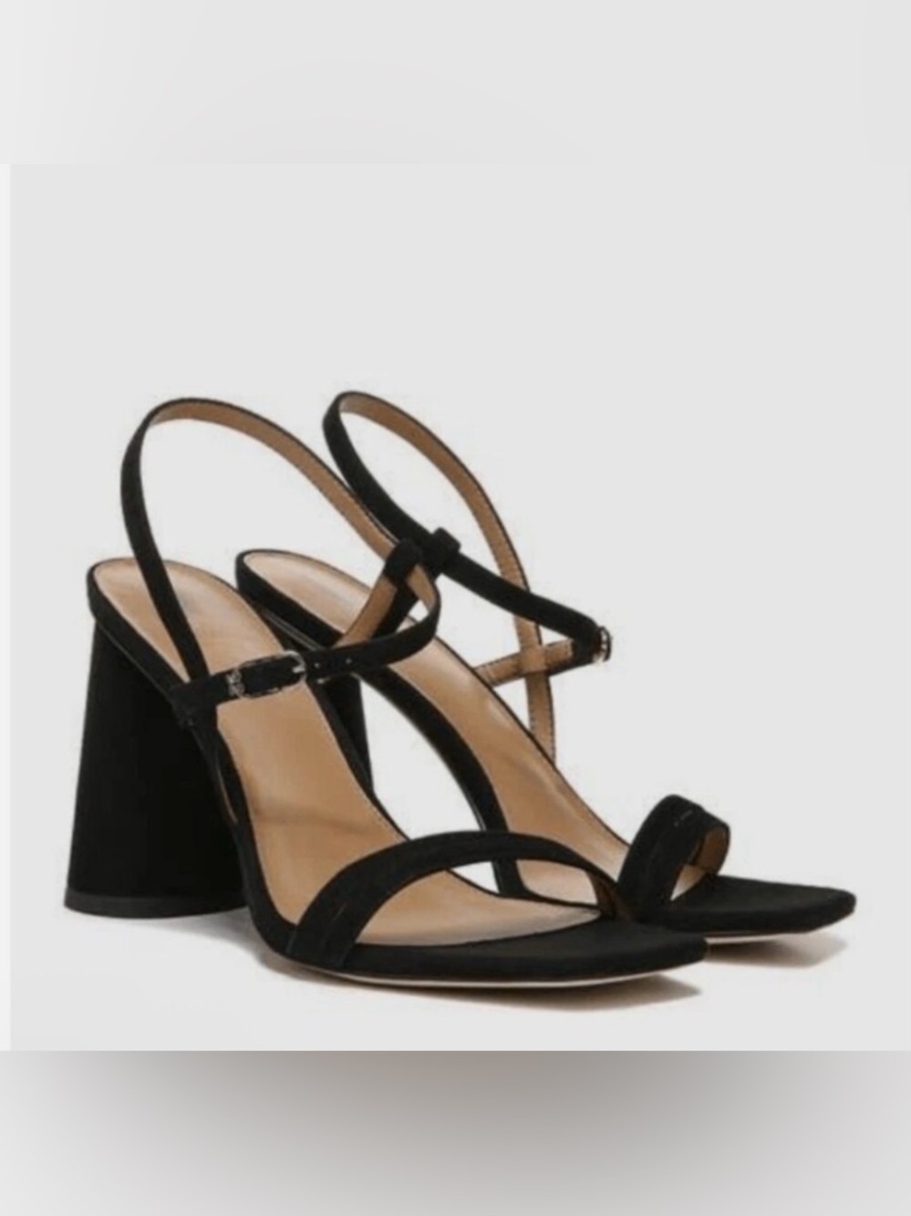 Sam Edelman Black Strappy Block Heel Sandals - Picture 7 of 15